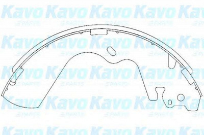 KAVO PARTS kbs3403 -  Комплект тормозных колодок